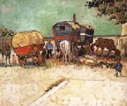 Vincent Van Gogh The Caravans oil
